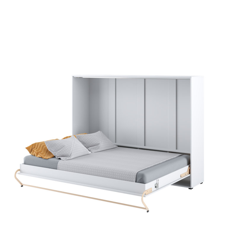 Terrones Bed, Double (4'6), White Matt