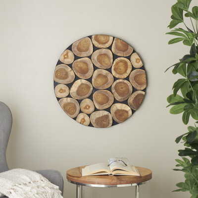 Décoration murale Cole et bois de teck gris