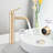 Bathroom Sink Lavatory Tall Faucet - Single Handle In Brushed Gold One Hole Decoration-125221963