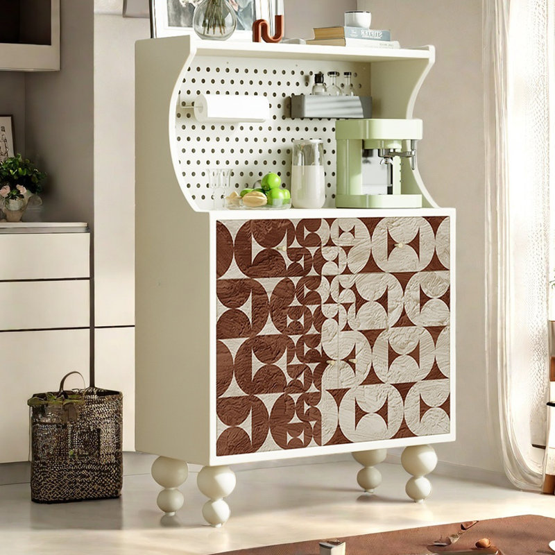 Buffet vintage rétro, Ivoire blanc