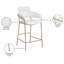 Tabouret de comptoir en similicuir Yara