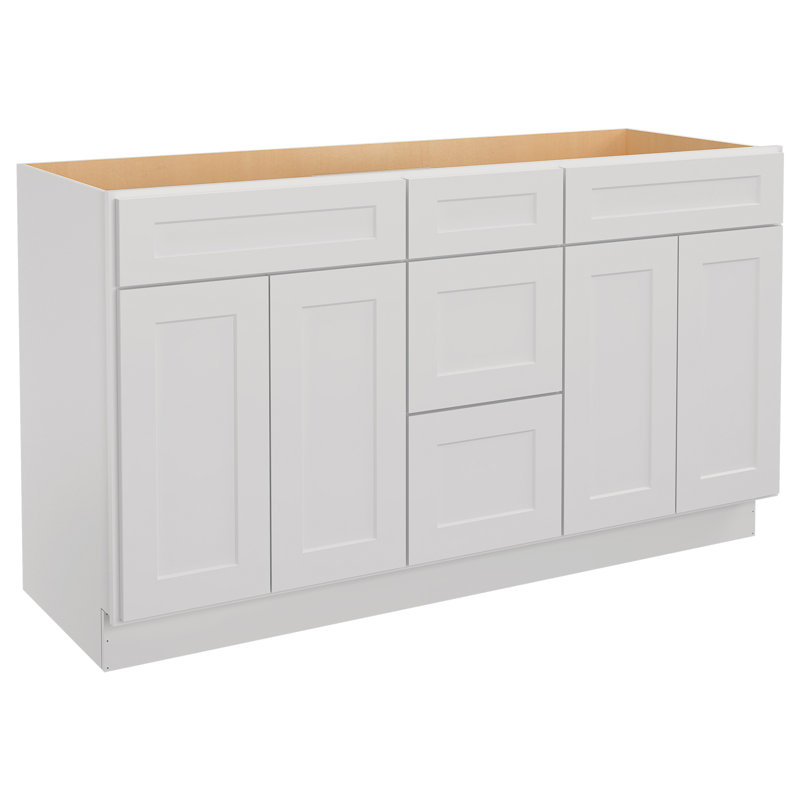 Armoire de salle de bain sur pied l 60 po x H 34,5 po x P 21 po , Pigeon Shaker