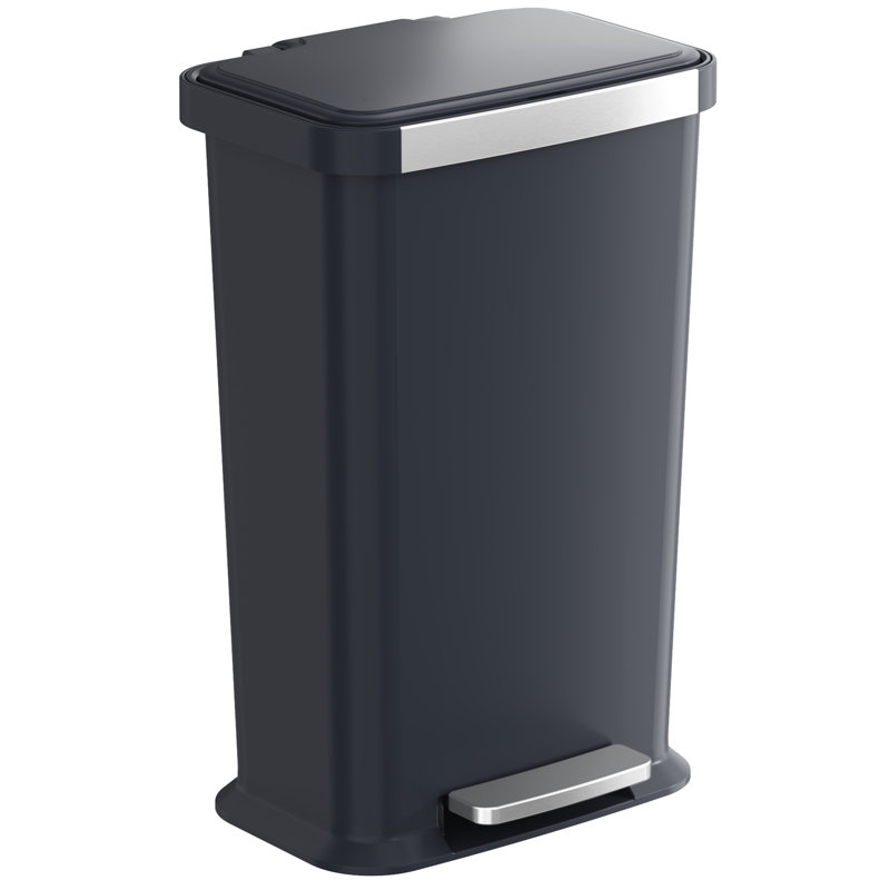 Poubelle de cuisine 13,2 gallons / 50l Itouchless Softstep, Noir, noir, noir, noir