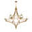 Director 12-Light Chandelier in Brass-1385694816