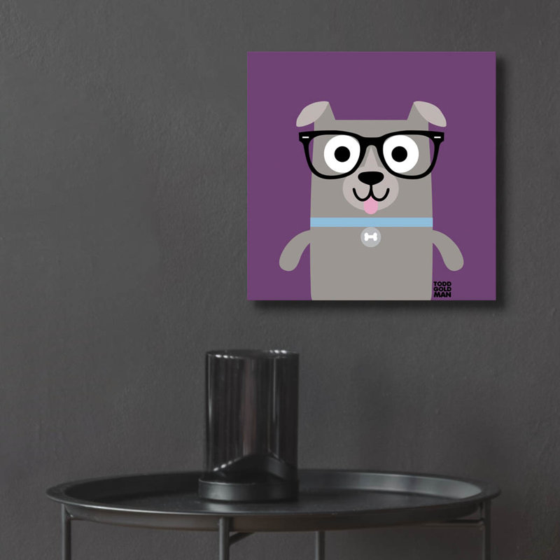 Trinx «Bow Wow Pitt Bull» par Todd Art, art mural en verre acrylique ACR-44014, H 12 po x l 12 po x P 0,13 po