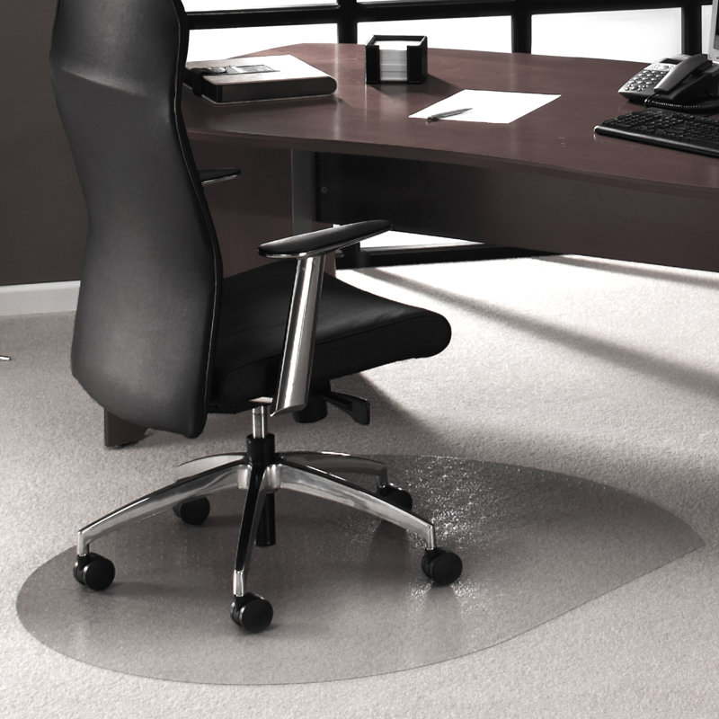 Cleartex Ultimat Polycarbonate Contoured Chair Mat for Carpets up to 12mm