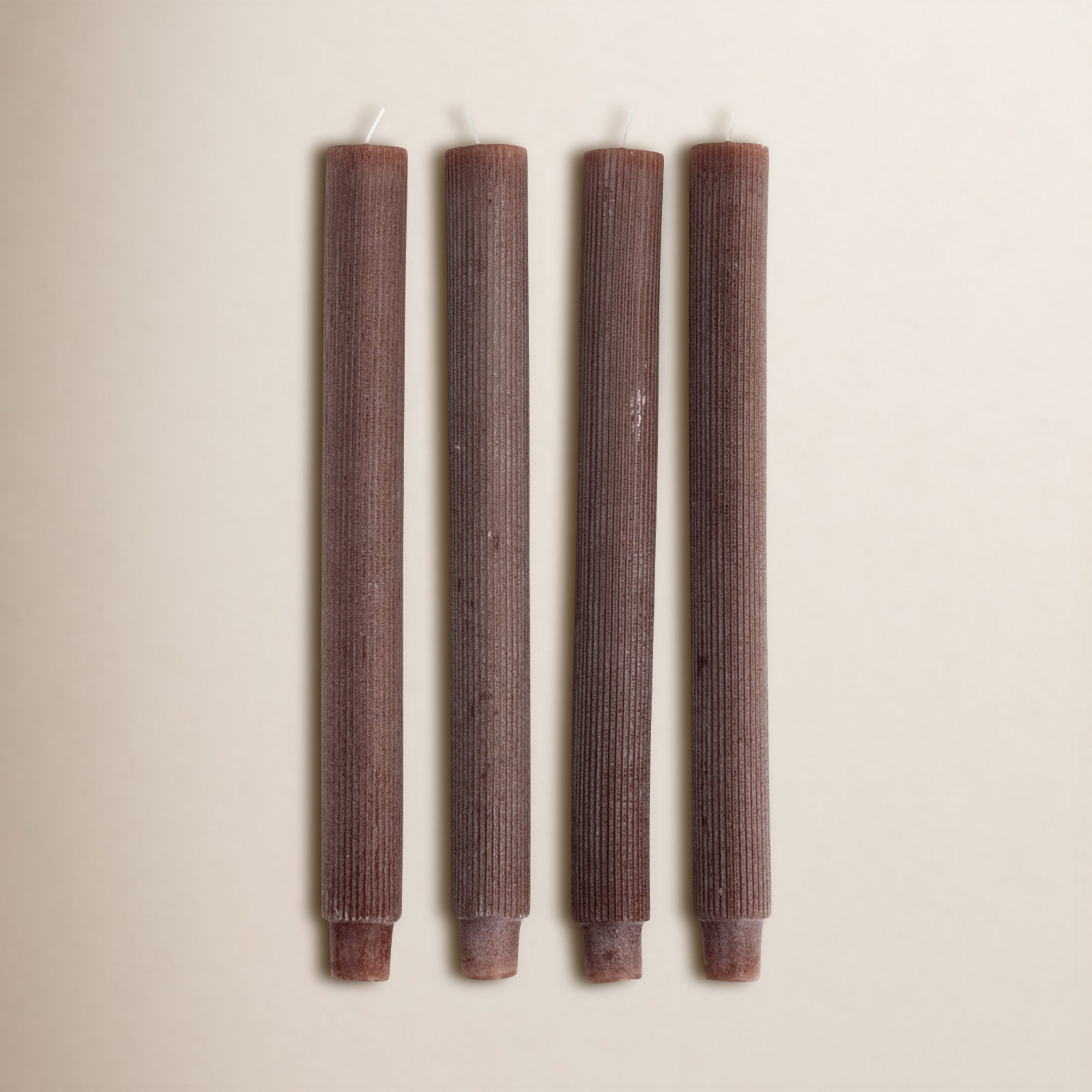 Caridad Unscented Taper Candle Set, Leather