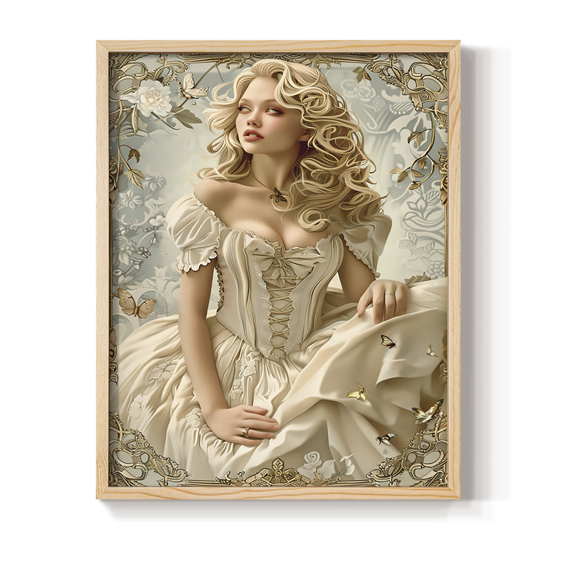 Reproduction encadrée WOMEN Series CECXL III - bois massif