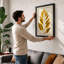 Single Stem Study Botanical - Framed Print-806719107-806719104