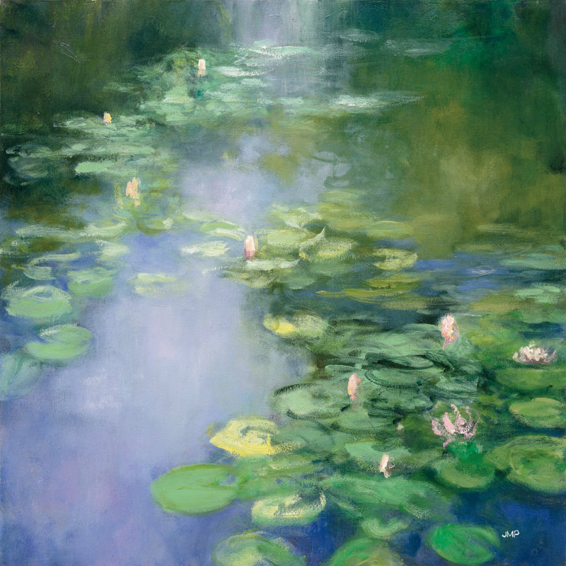 Blue Lily II by Julia Purinton - Wrapped Canvas Painting, 76cm H x 76cm W