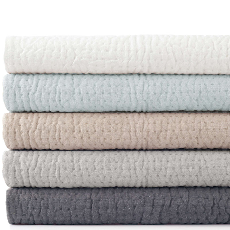 Seychelles Quilt, King Quilt, Dove White