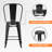 Caroga Upholstered Counter Stool with Metal Frame-1483534076