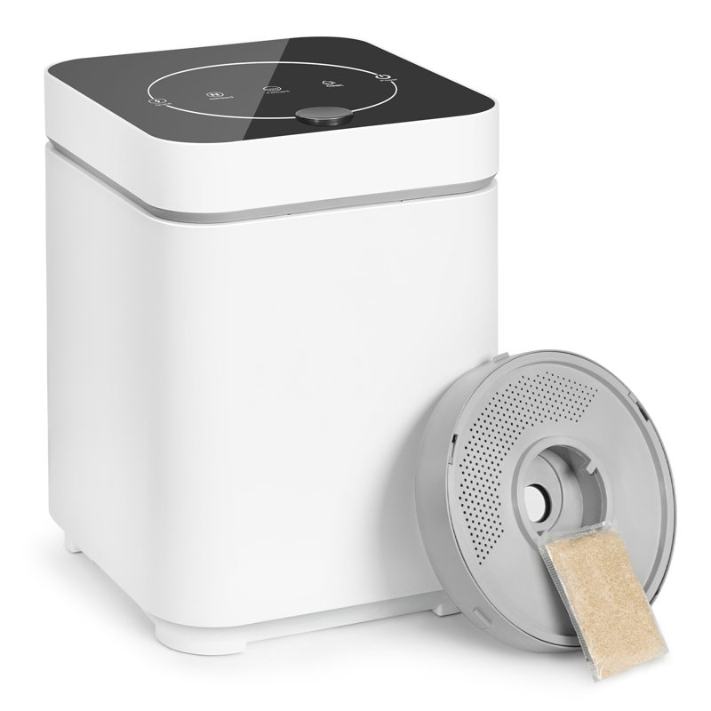 Composteur de comptoir électrique pour la cuisine avec capacité de 3 litres, réducteur d'odeurs, Bio-Pack pour la fermentation