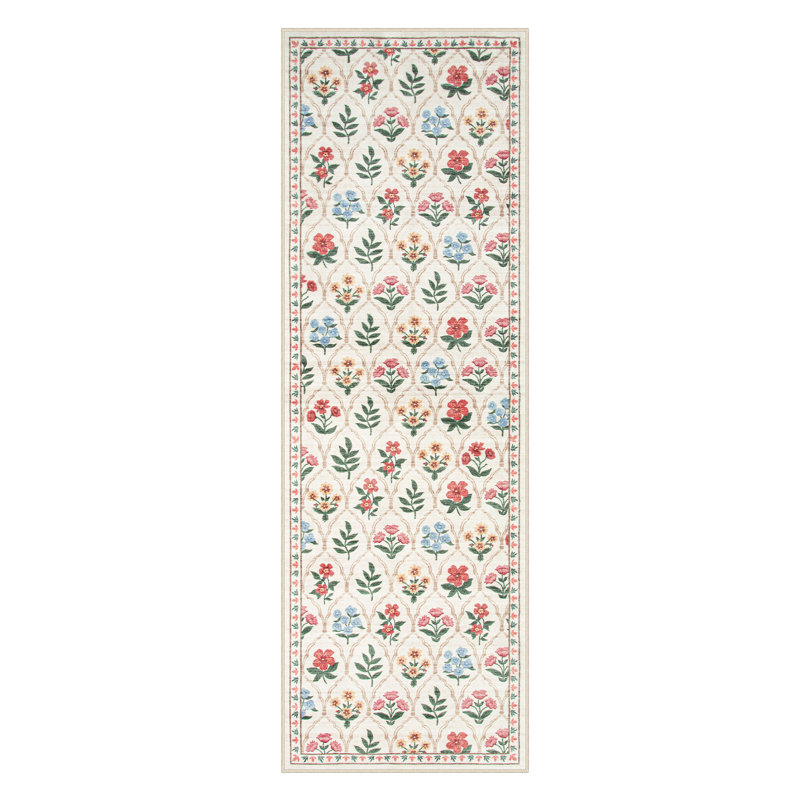 Tapis décoratif antidérapant marocain, Tapis de couloir 2 pi x 6 pi