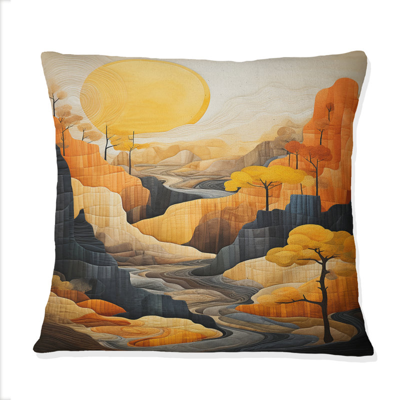 Coussin Bold Landscape Canyon Desert