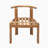 Acacia Wood Armless Outdoor Dining Chair with Cushions Set