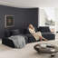 Ensemble de canapé modulaire surdimensionné de luxe moderne surdimensionné de 139 po, canapé rembourré moelleux en chenille avec dossiers amovibles et coussins moelleux, canapé à siège profond et canapé-lit pour salon, bureau, gris foncé-90669302