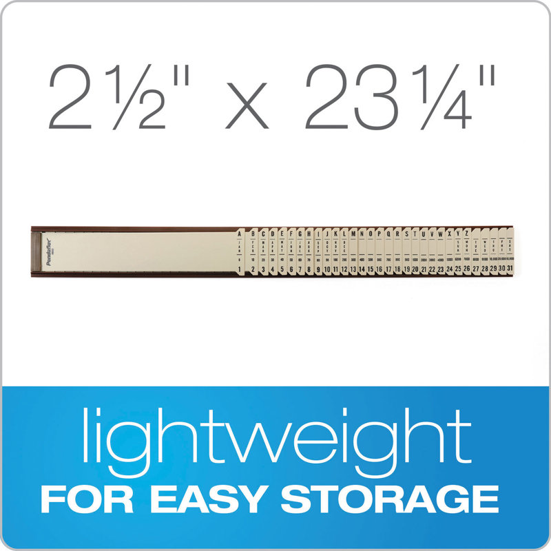 Pendaflex Beige Plastic 31-Compartment Indexed Sorter