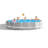 Round Frame Set Pool 48'' H x 216'' W x 216'' L , with Pump Included