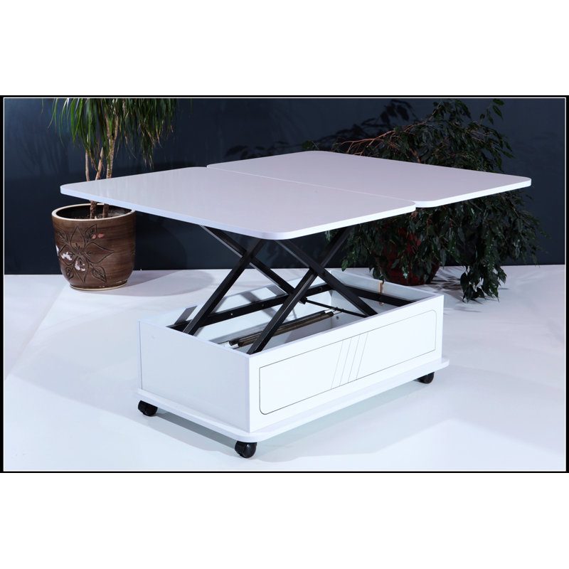 Table basse Rio Smart pour le salon, hauteur réglable et design polyvalent