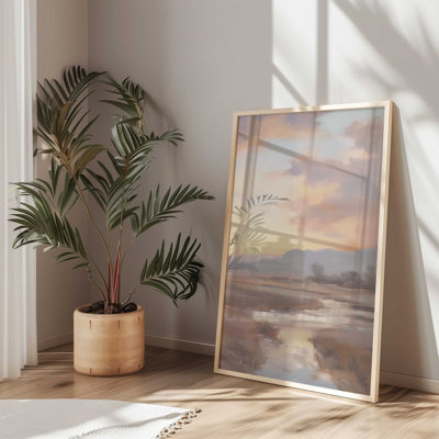 «Serene Sunset Over Fields I»