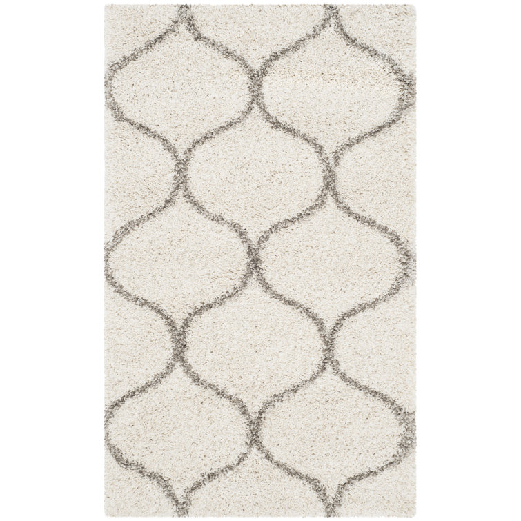 Girault Geometric Shag Area Rug