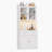 LED Coffee Bar Cabinet with Storage and Glass Holder