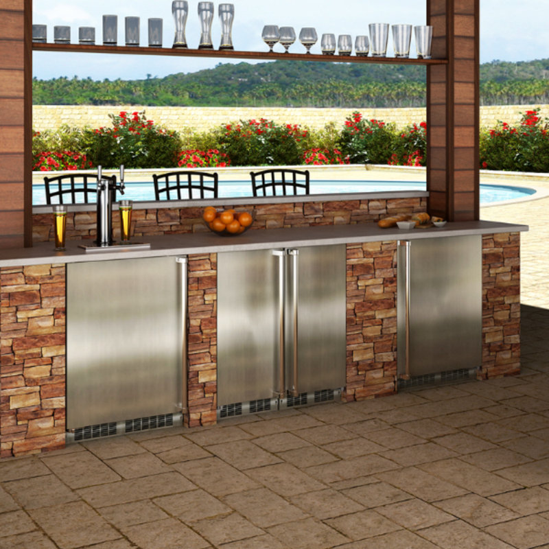Marvel Appliances 14.88'' W Built-In Mini Fridge