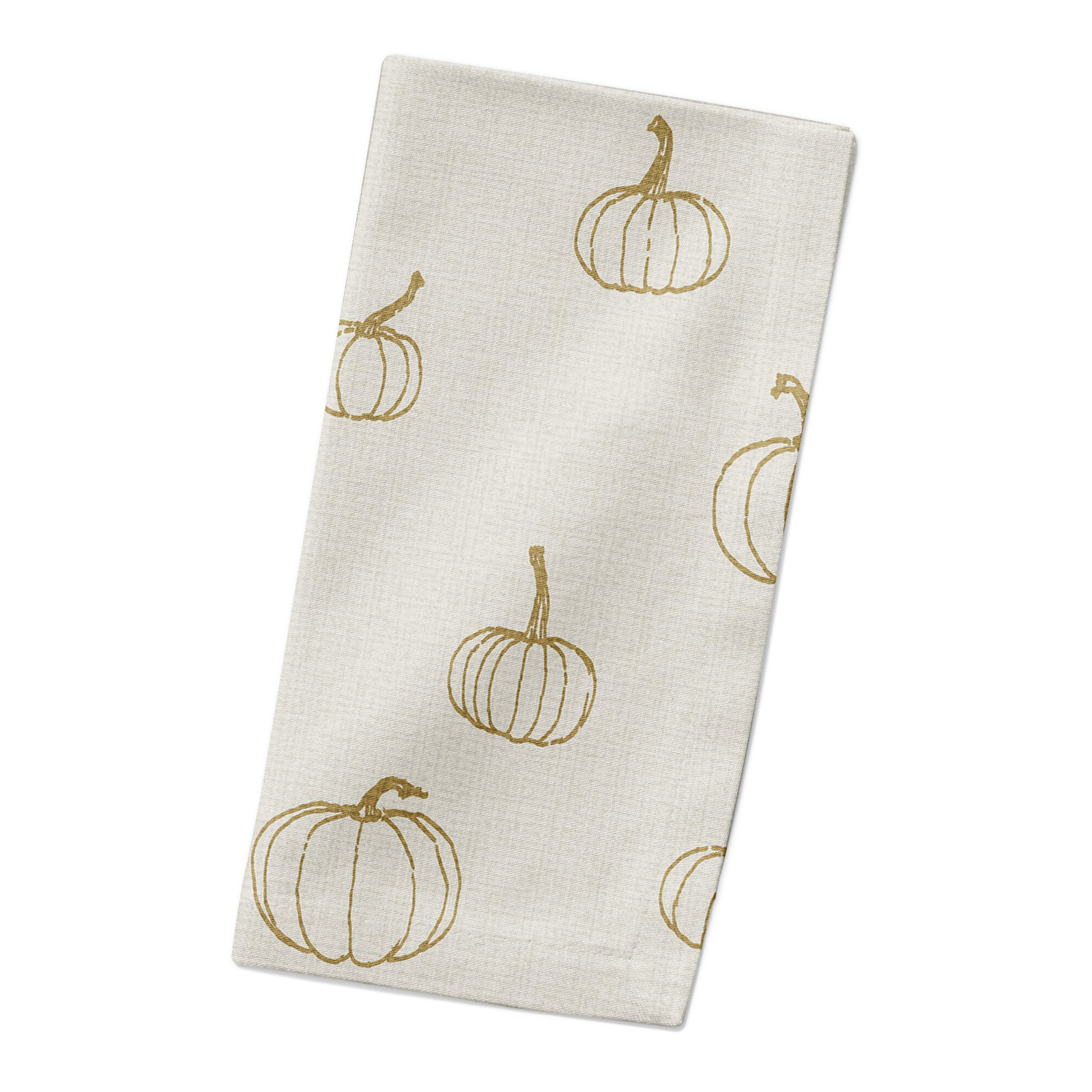 Maryjoan Cotton Square Napkin, Mustard Yellow