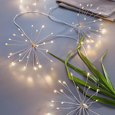 Aamorah Battery Operated Starburst Garland String Lights