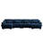 U Shaped Sectional Sofa Cloud Couch With Movable Ottomans