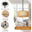 Luminaire suspendu en rotin tissé à la main Boho-664063274-664063275-664063445