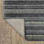 Tapis rayé noir / ivoire touffeté à la main Kentfield-1306138830