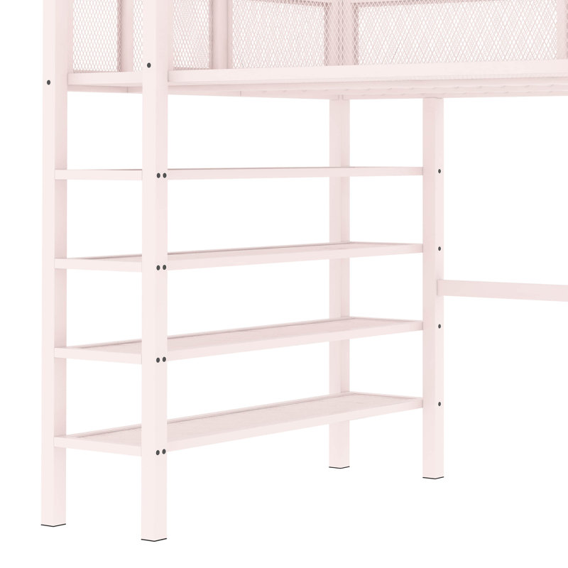 Lit mezzanine simple Kibby Kids, Rose