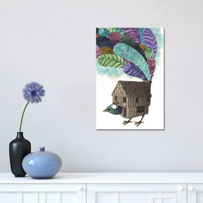 Birdhouse Revisited by Laura Graves - Wrapped Canvas Painting