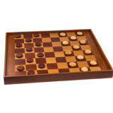Ensemble de jeu de backgammon et de dames en teck
