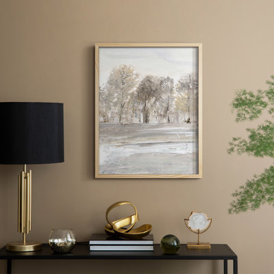 «Meadow's Edge II», reproduction encadrée - bois massif