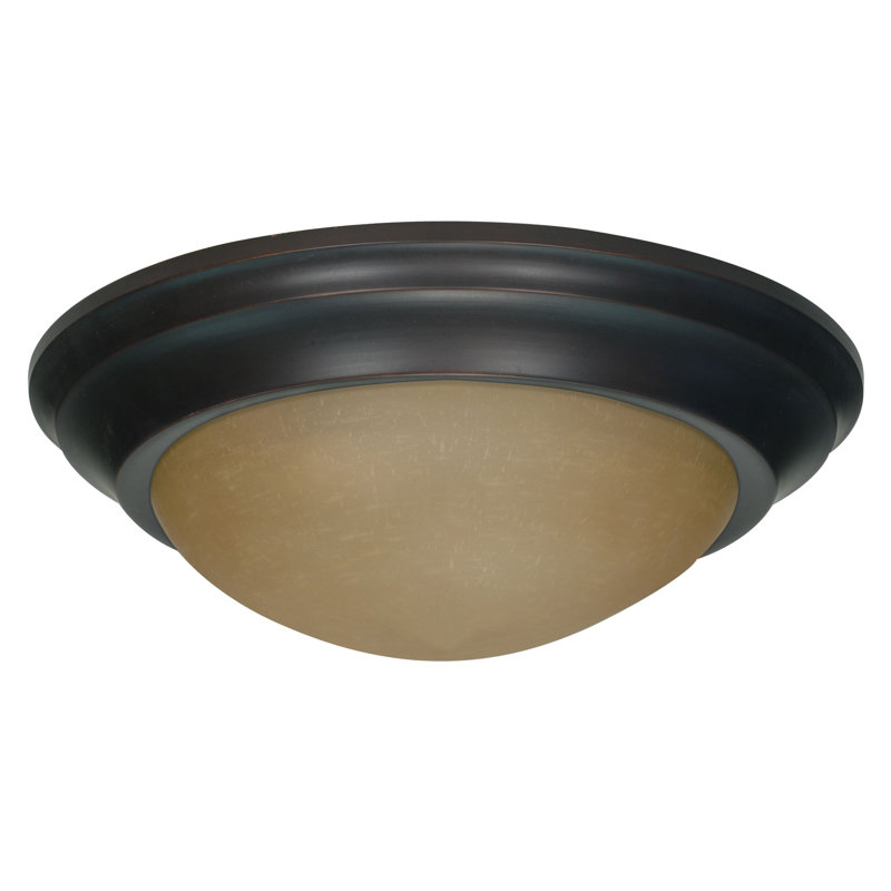 Liliana Glass Flush Mount, 5.5" H x 14" W / No