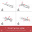 Sapin de Noël artificiel enneigé 6 pi avec des branches réalistes, 61 pommes de pin et 800 pointes