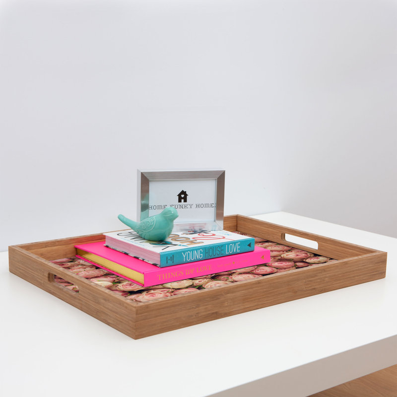 Catherine Bamboo Tray, 1.75" H x 18" W x 14" D