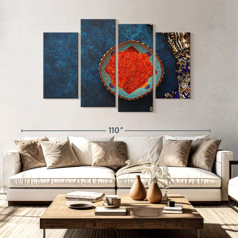 Yarlin Saffron Spice, 54'' H x 84'' W