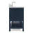 Moille 43" Single Bathroom Vanity in Midnight Blue, with 1.5 Italian Carrara Marble Top, Rectangle Sink-1331439799-1279484827