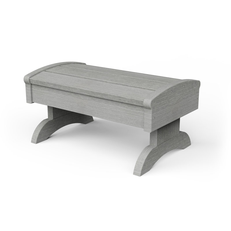 Repose-pieds Aatikah Poly, Bois flottant gris
