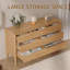 Commode 7 tiroirs l 51,1 po, commode en bois pour chambre à coucher, salon, chêne-2100993827