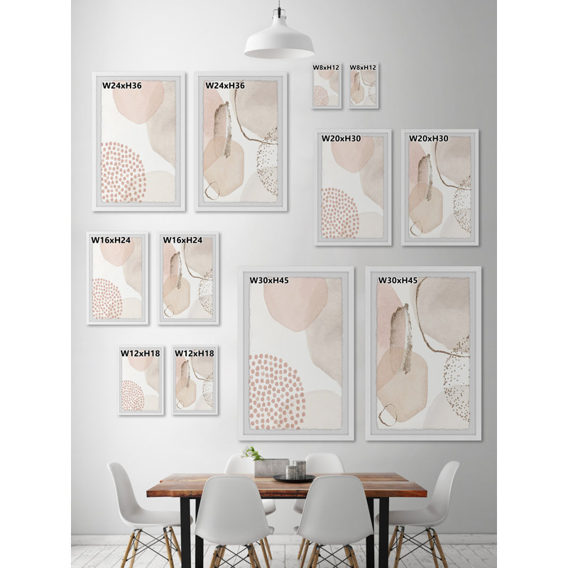 Critical Density - 2 Piece Single Picture Frame Print Set, 36" H x 24" W