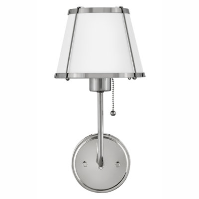 Clarke Medium Single Light Wall Sconce with On/Off Pull Chain