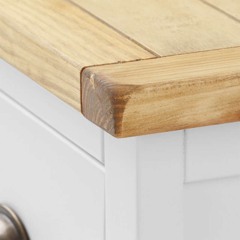 Carrizal 45cm W Solid + Manufactured Wood Bedside Table