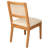 Extendable Round Wood Dining Set with Rattan Chairs for Versatile Kitchen Space Saving