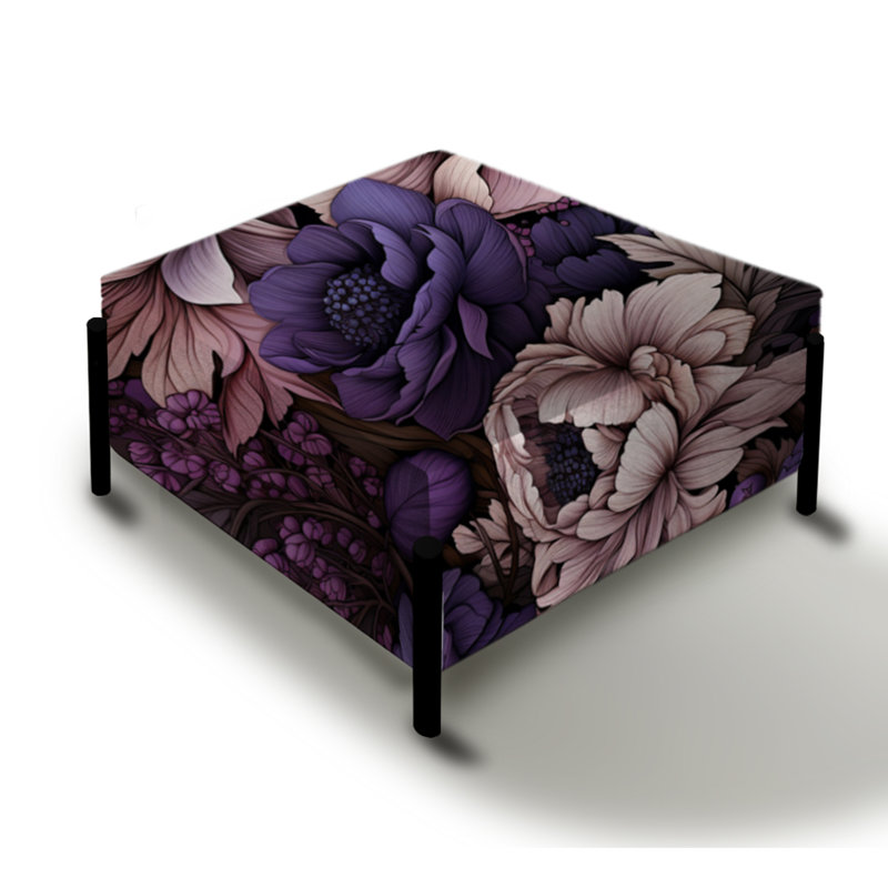 Gothic Botanicals Moody Patterns I - Grand repose-pieds carré floral