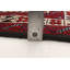 Hand-Knotted Rizbaft Dark Navy, Red Wool Rug 3'5" X 7'1"